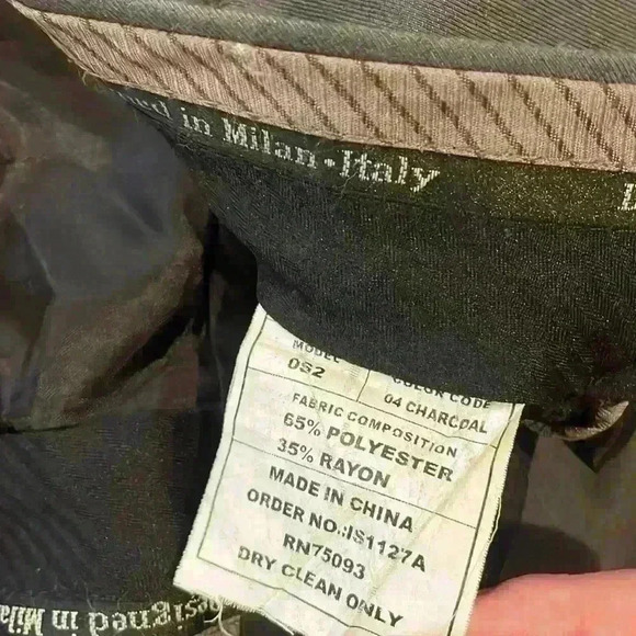 Luciano Ferretti charcoal pants - Picture 3 of 4